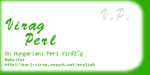 virag perl business card